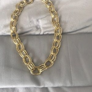 Goldtone lightweight link necklace
